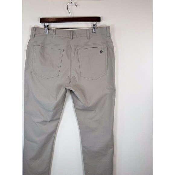 Public Rec Mens Pants Gray Chino 5 Pocket Straight Performance Classic 36x24 - Picture 8 of 11